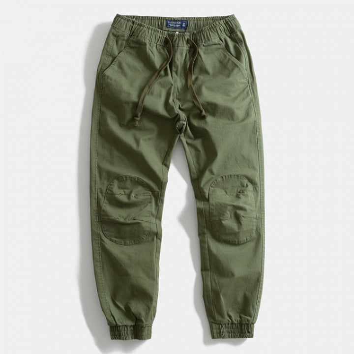 Herren Cargo-Hose mit elastischem Bund, praktischen Taschen und verstärkten Knien Aliams