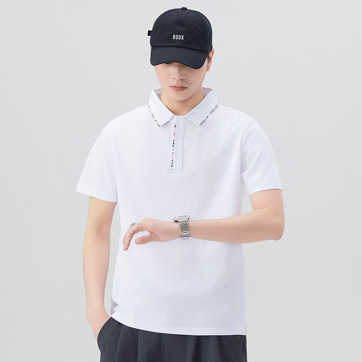 Herren Poloshirt mit modischem Kragen-Design Aliams