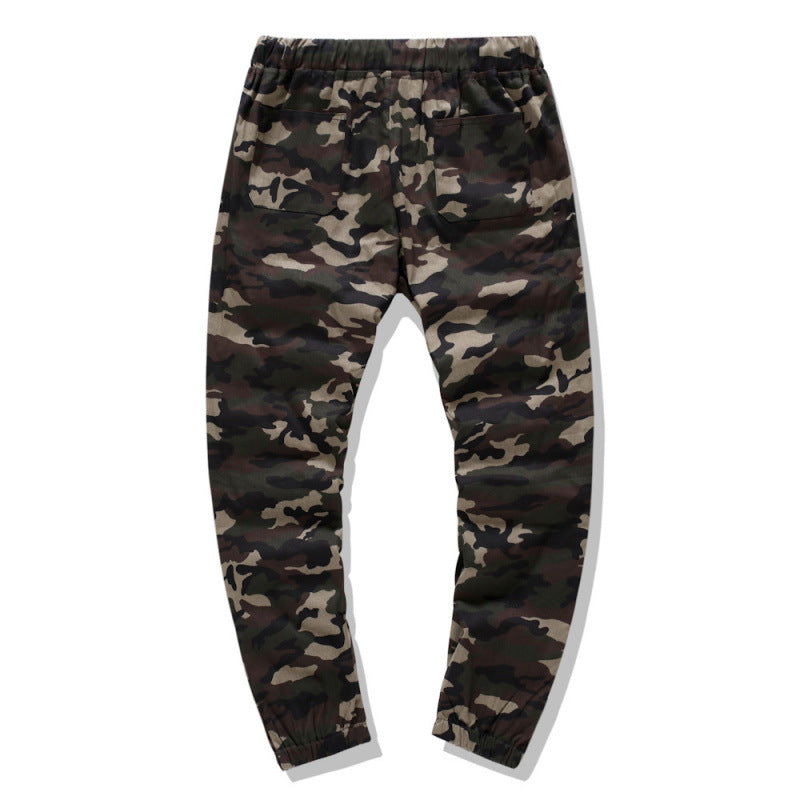 Herren Cargohose im modernen Camouflage-Design mit elastischem Bund Aliams