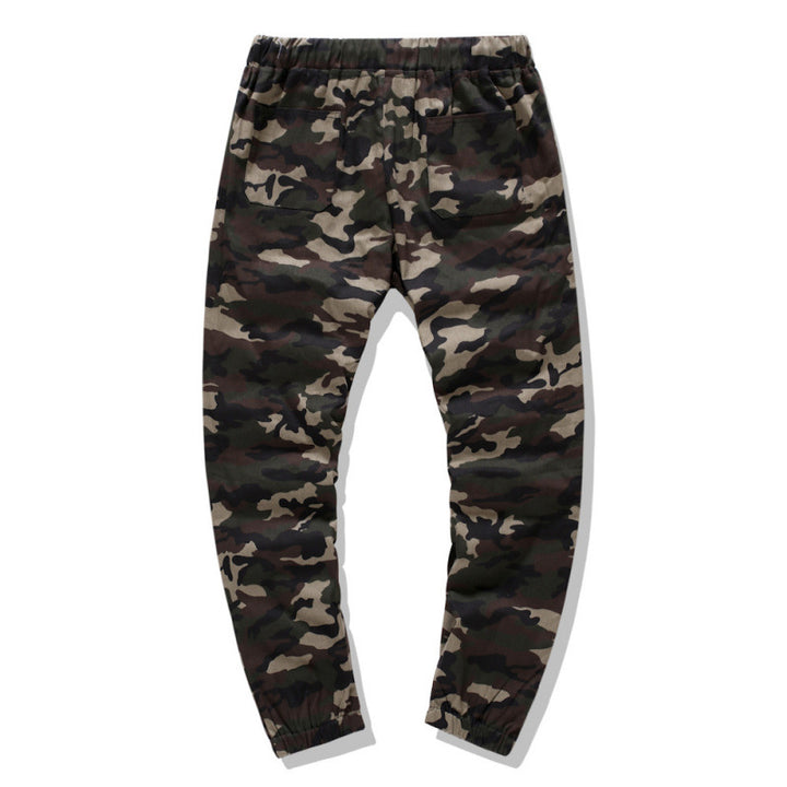 Herren Cargohose im modernen Camouflage-Design mit elastischem Bund Aliams