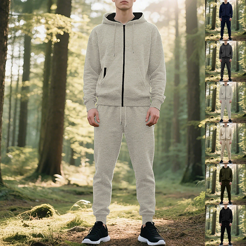 Herren Sportanzug mit stylischem Kapuzenpullover und bequemen Jogginghosen Aliams