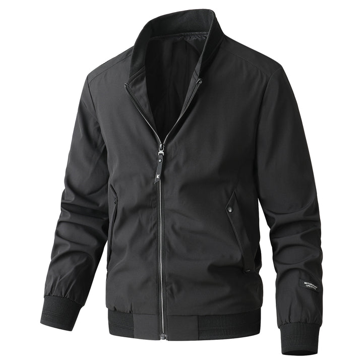 Herren stylische Freizeitjacke mit modischem Stehkragen Aliams