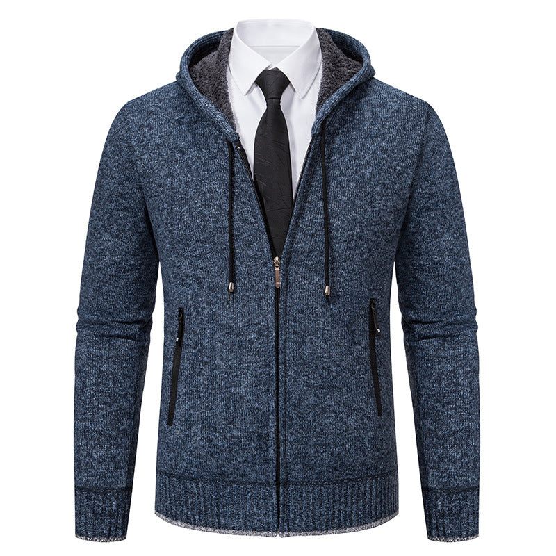 Herren Kapuzenjacke mit softem Fleece-Futter und eleganten Details Aliams