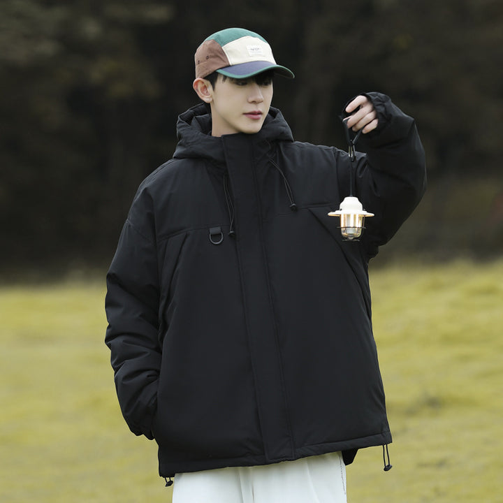 Herren technische Winterjacke mit verstellbarem Kapuzenkragen Aliams