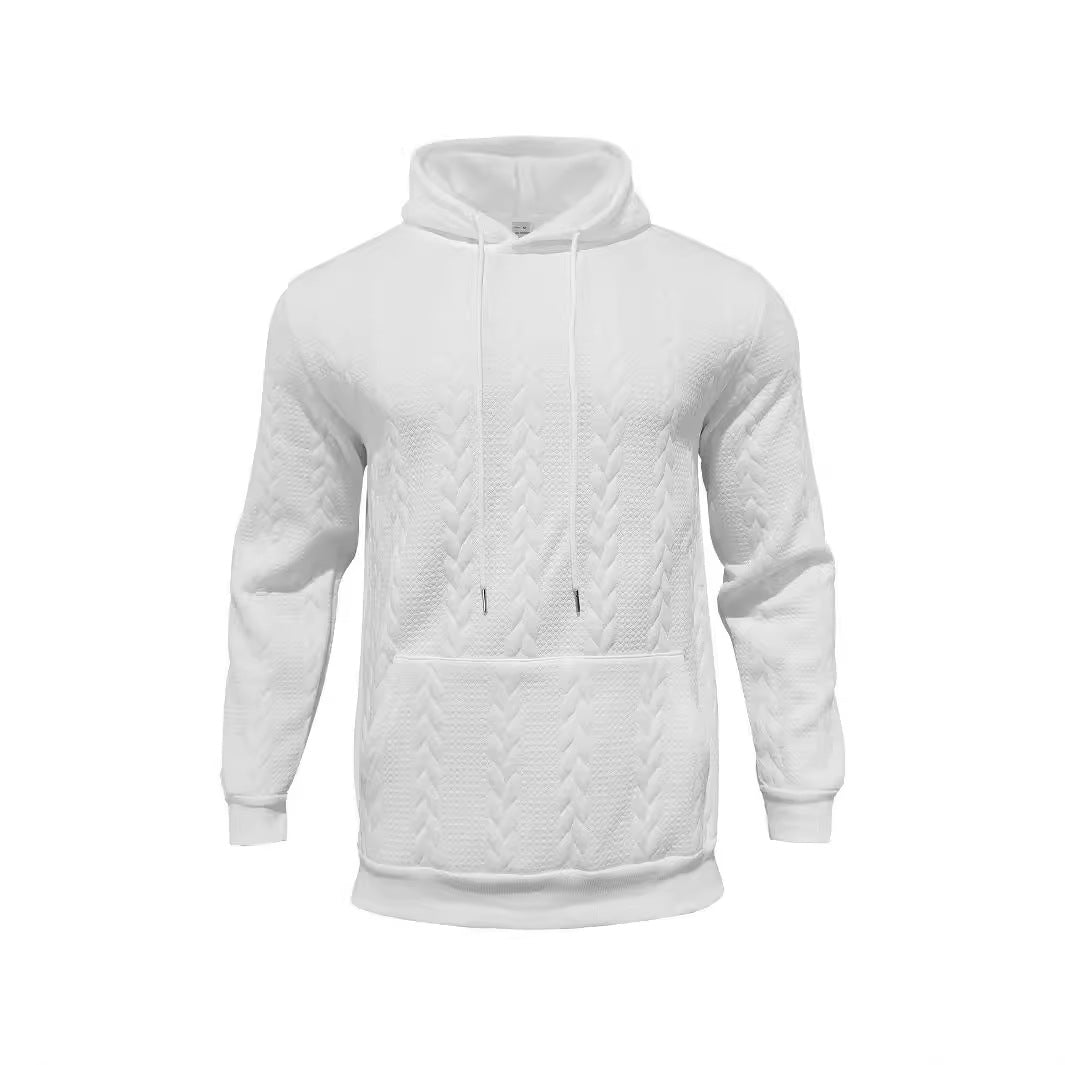 Herren Hoodie mit strukturiertem Design und Kängurutasche Aliams