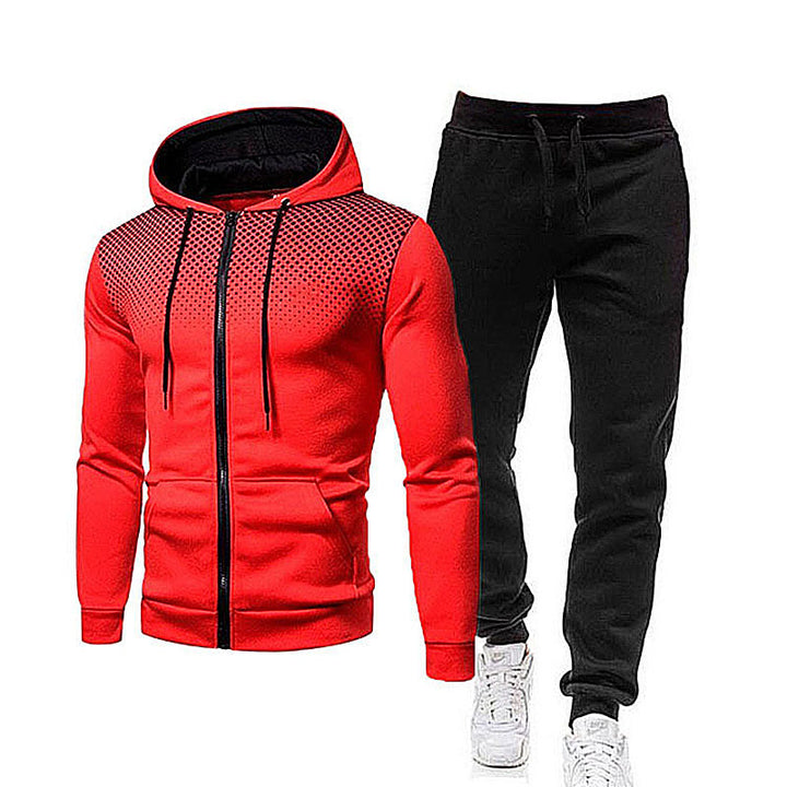 Herren sportliches Hoodie- und Jogginghose-Set mit atmungsaktiver Technologie Aliams