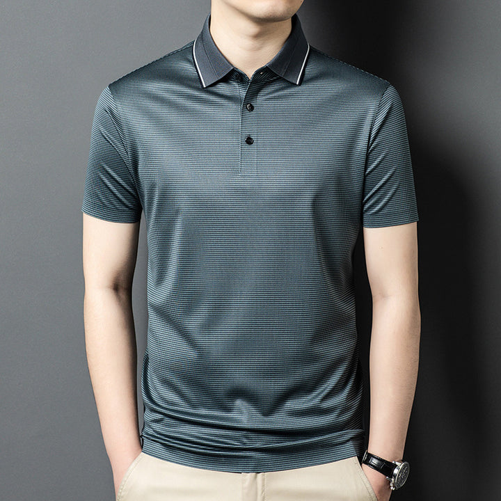 Herren Poloshirt mit strukturiertem Design und atmungsaktiven Eigenschaften Aliams