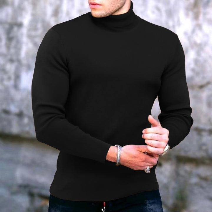 Herren eleganter Rollkragenpullover Aliams