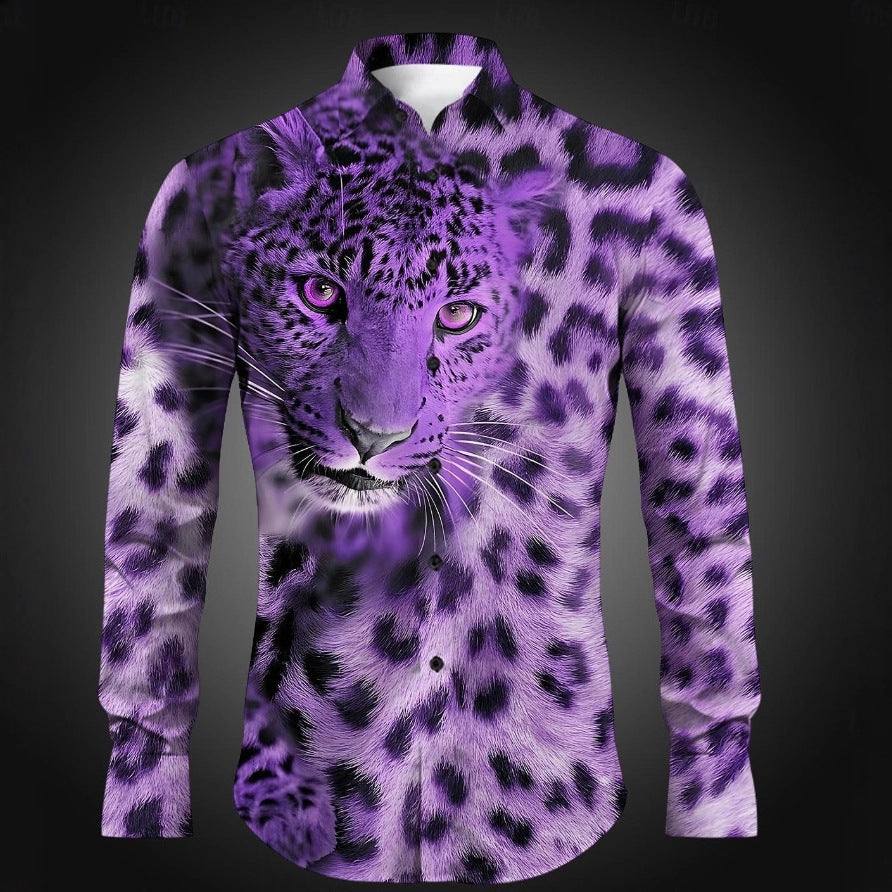Herren Hemd mit lebendigem Tiermotiv Aliams