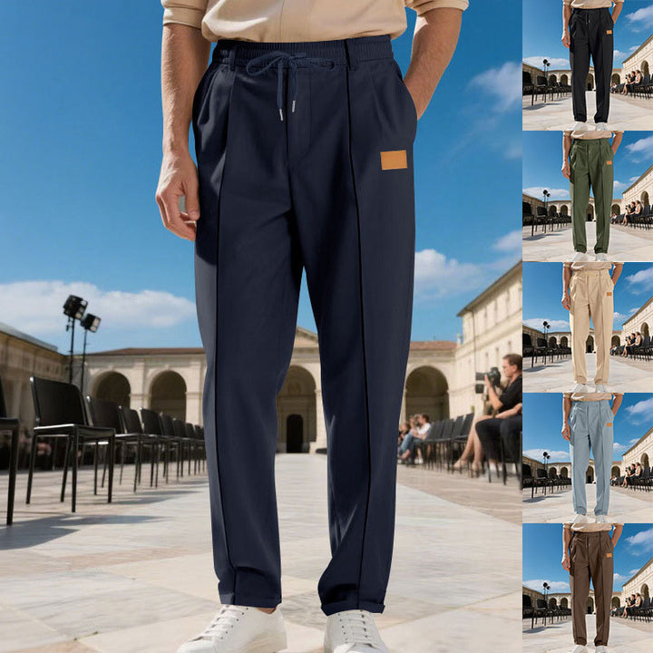 Herren Freizeit-Jogginghose mit verstellbarem Bund und praktischen Seitentaschen Aliams
