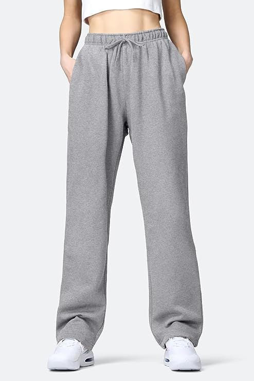 Damen Bequeme Freizeithose mit elastischem Bund und seitlichen Taschen Aliams