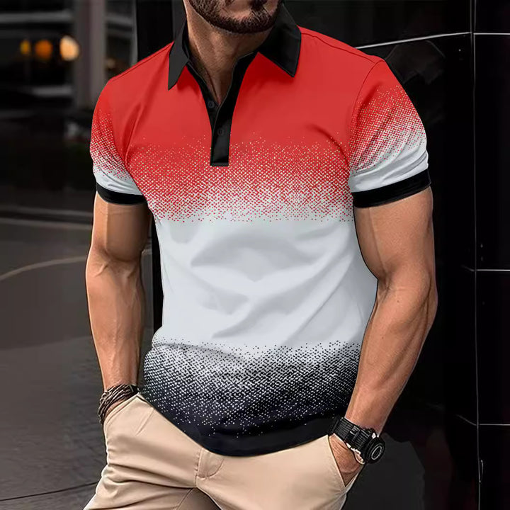 Herren Dynamisches Gradient Polo-Shirt Aliams