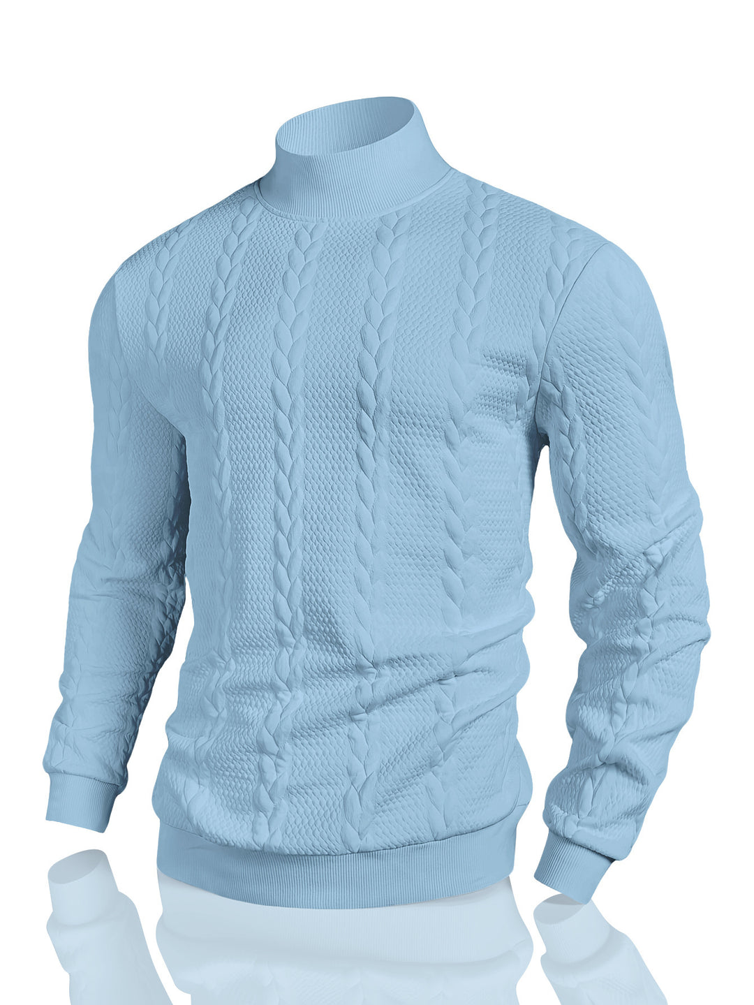 Herren Strickpullover mit hohem Kragen Aliams