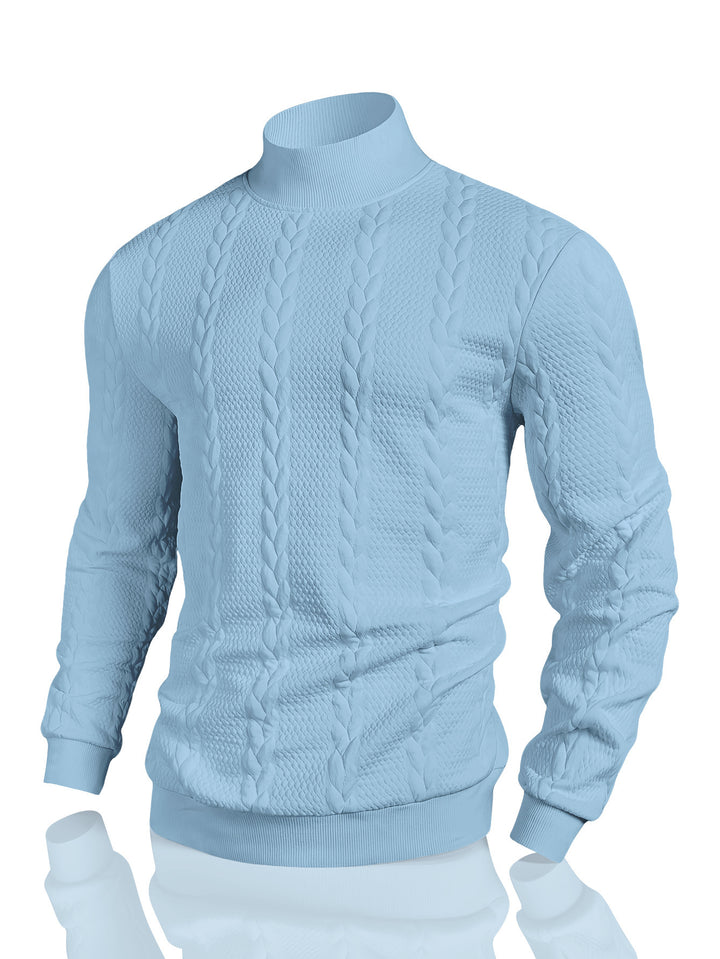 Herren Strickpullover mit hohem Kragen Aliams