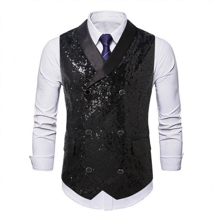 Herren Extravaganter Paillettenveste Aliams