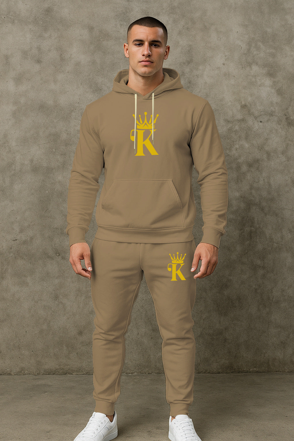Herren bequemer Hoodie und Jogginghose Set Aliams
