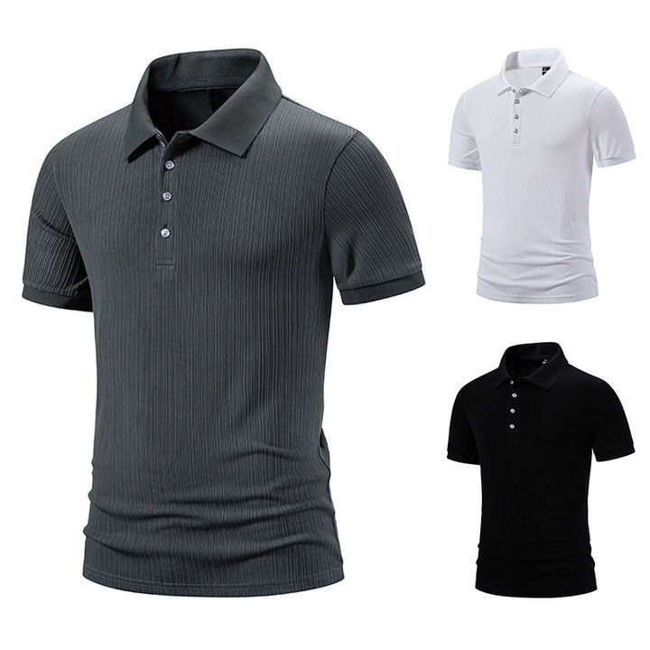 Herren hochwertiges Poloshirt mit moderner Struktur Aliams