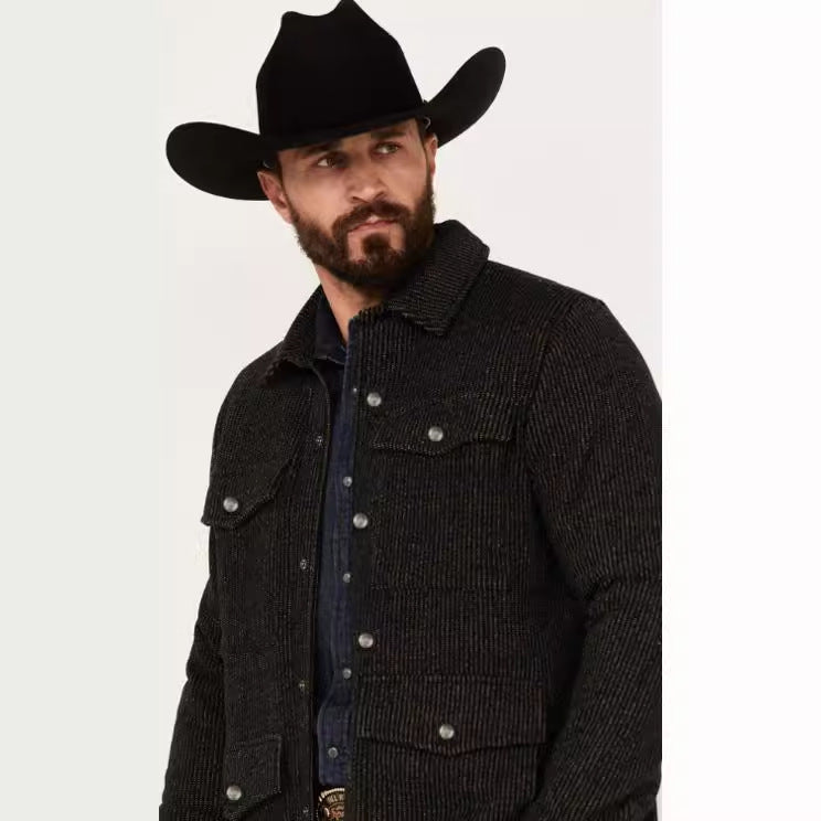 Herren casual Jahreszeitenjacke mit strukturiertem Baumwollmix und praktischen Taschen Aliams