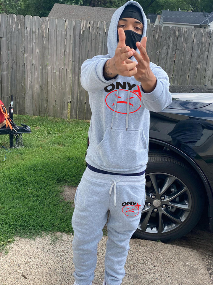 Herren Hoodie- und Jogginghose-Set mit markantem Grafikdesign Aliams