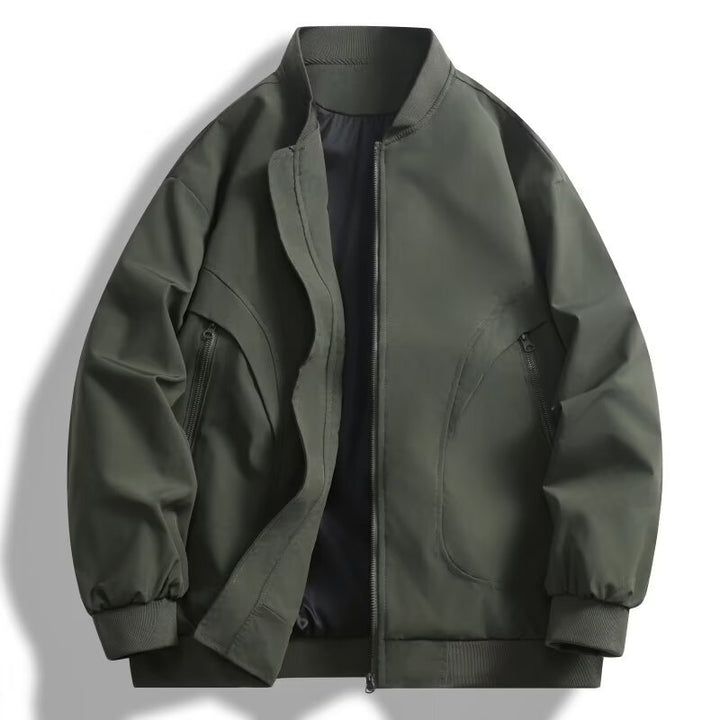 Unisex sportliche Steppjacke mit hochgeschloßener Kragen und praktischen Taschen Aliams
