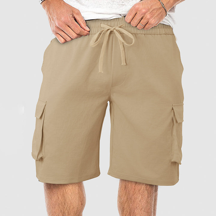 Herren Cargo-Shorts mit elastischem Bund und praktischem Taschen-Design Aliams
