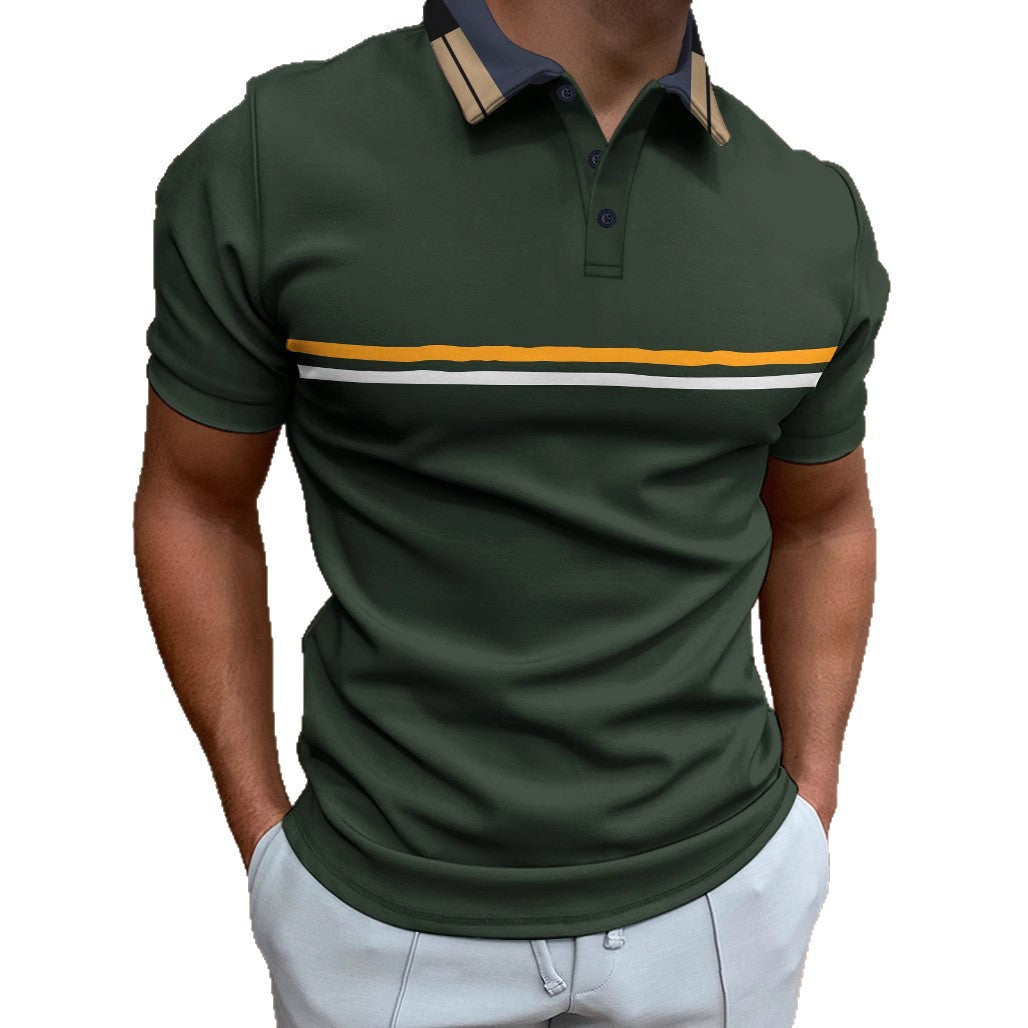 Herren Freizeit Stylisches Sport Polo Aliams