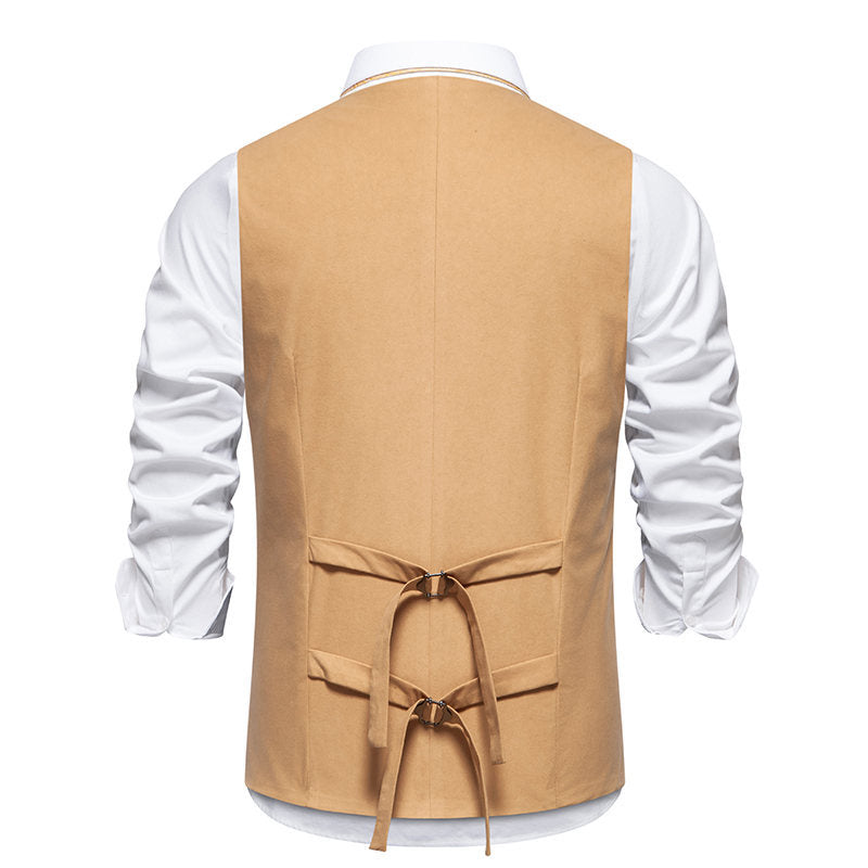 Herren elegante Weste im modernen Schnitt mit praktischen Taschen Aliams