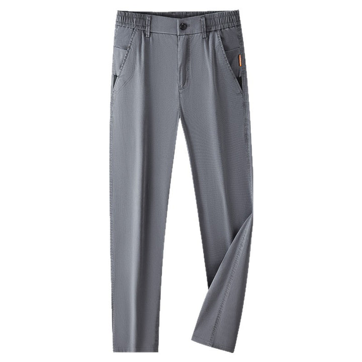Herren Bequeme Chino-Hose mit elastischem Bund und praktischen Seitentaschen Aliams