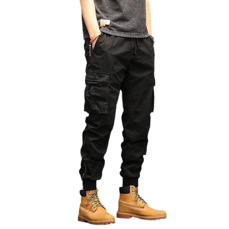 Herren Cargo-Hose mit elastischem Bund und multifunktionalen Taschen Aliams 1758210500