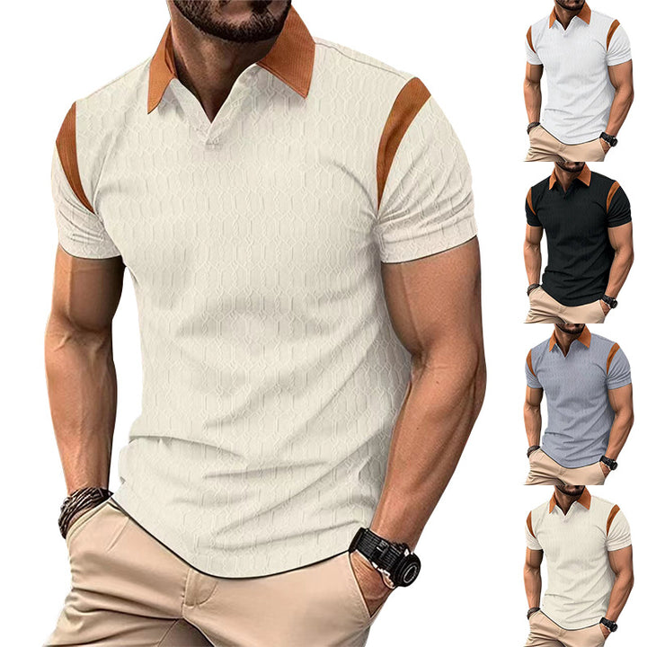 Herren Kurzarm Poloshirt mit strukturiertem Kragen und sportlichem Design Aliams