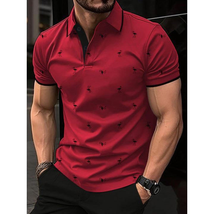 Herren Freizeit Bedrucktes Polo-Shirt Aliams