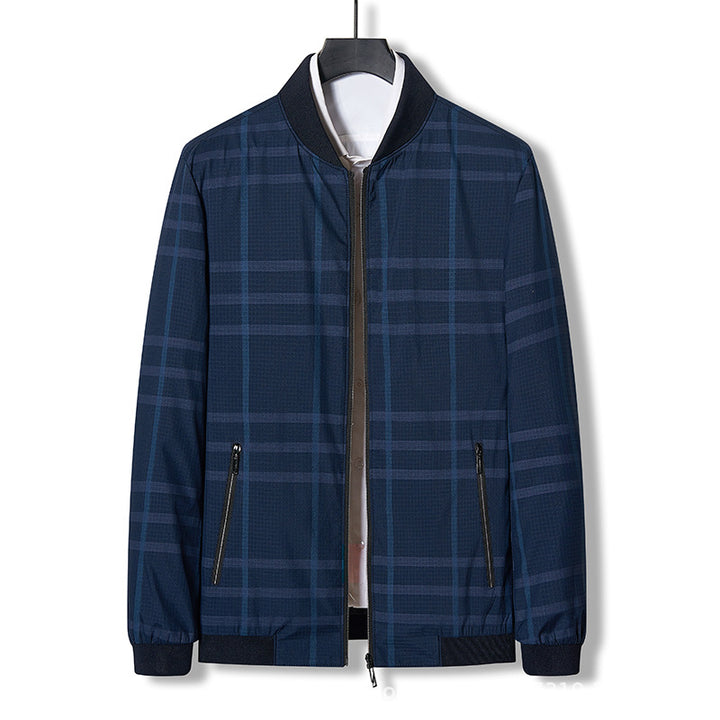 Herren sportliche Übergangsjacke mit modernen Einsätzen und vielseitigen Taschen Aliams