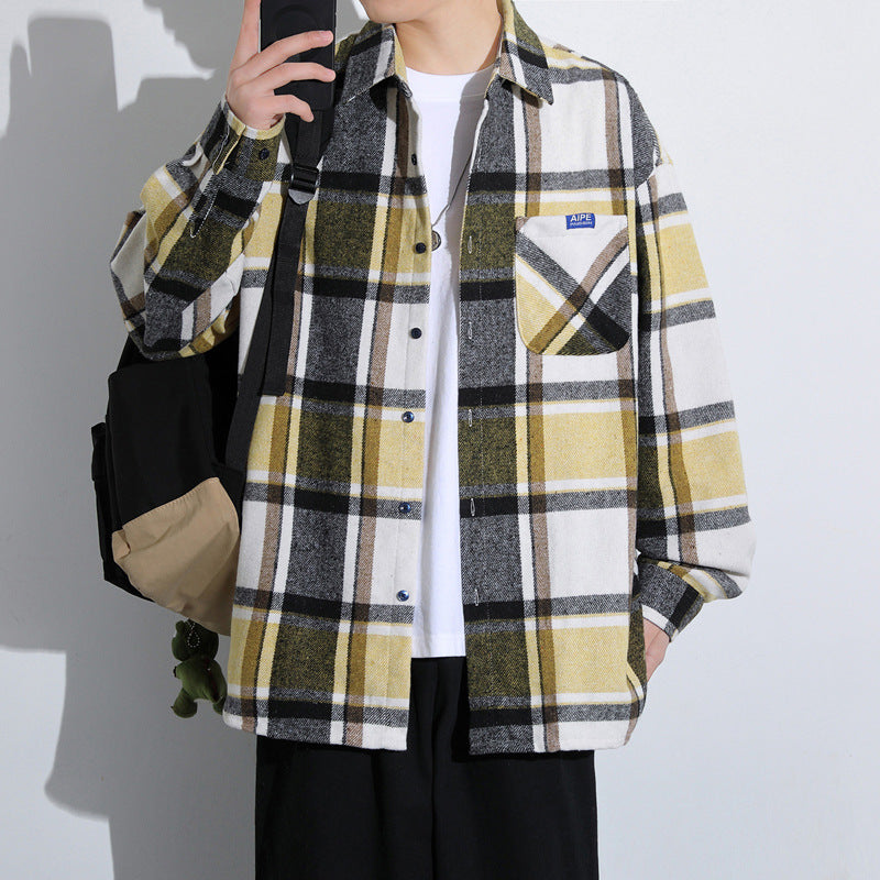 Herren Karierte Flanelljacke Aliams