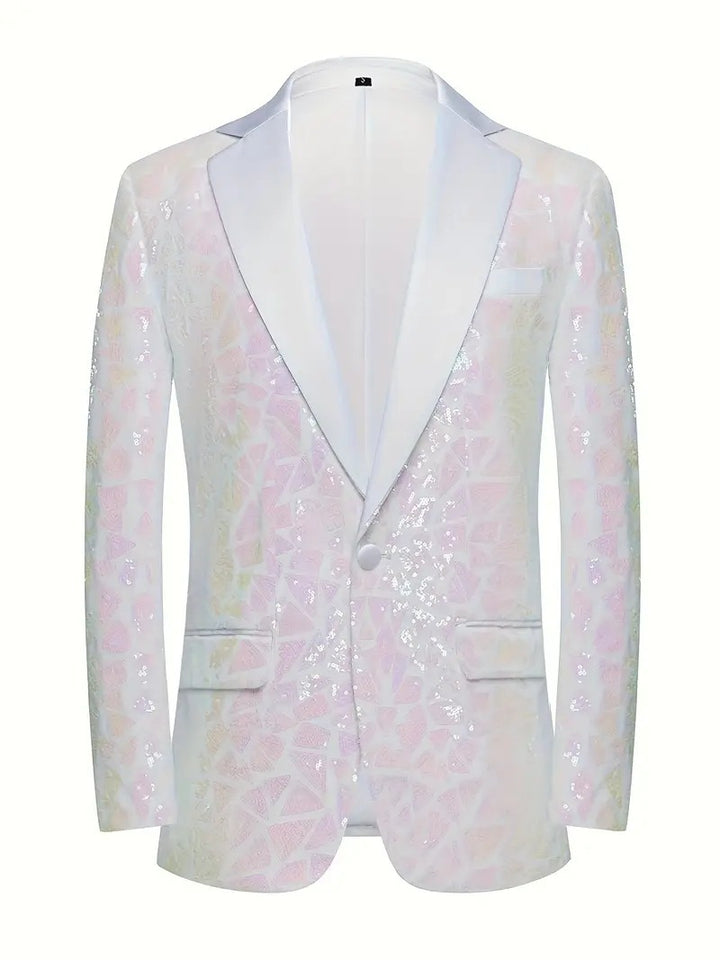 Herren glamouröser Paillettenblazer Aliams