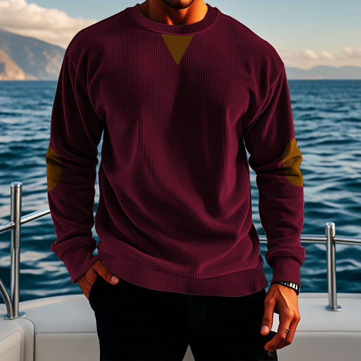 Herren eleganter Strickpullover mit modernen Akzenten Aliams