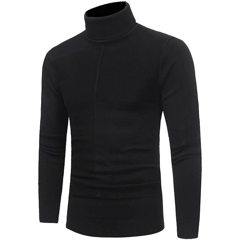 Herren Hochwertiger Rollkragenpullover aus weichem Strick Aliams