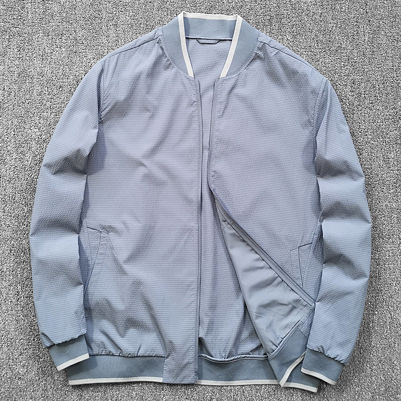 Herren Steppjacke mit Kontrastkragen Hedi-Mode