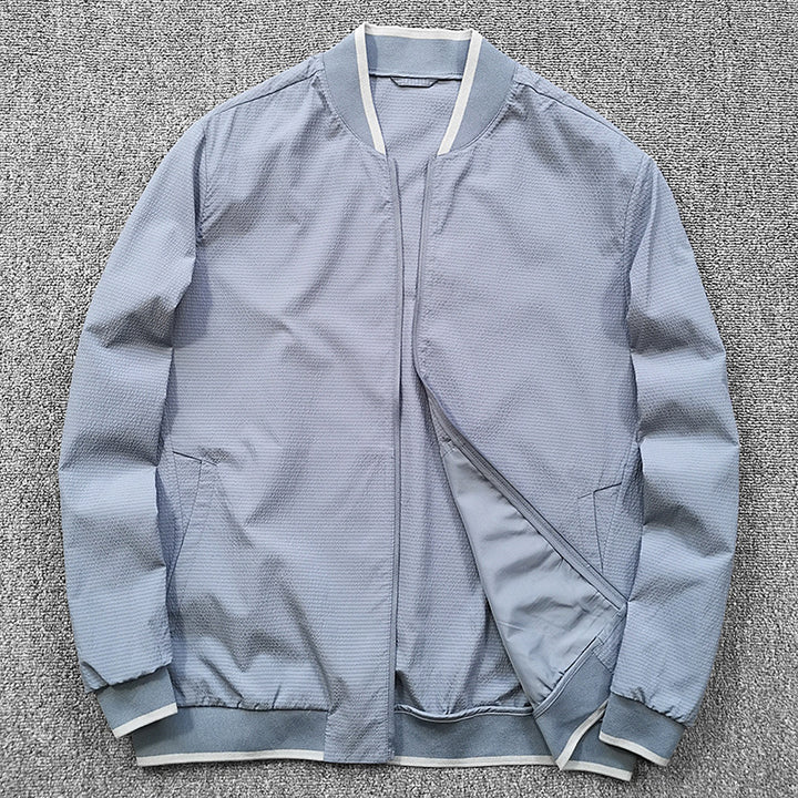 Herren Steppjacke mit Kontrastkragen Hedi-Mode