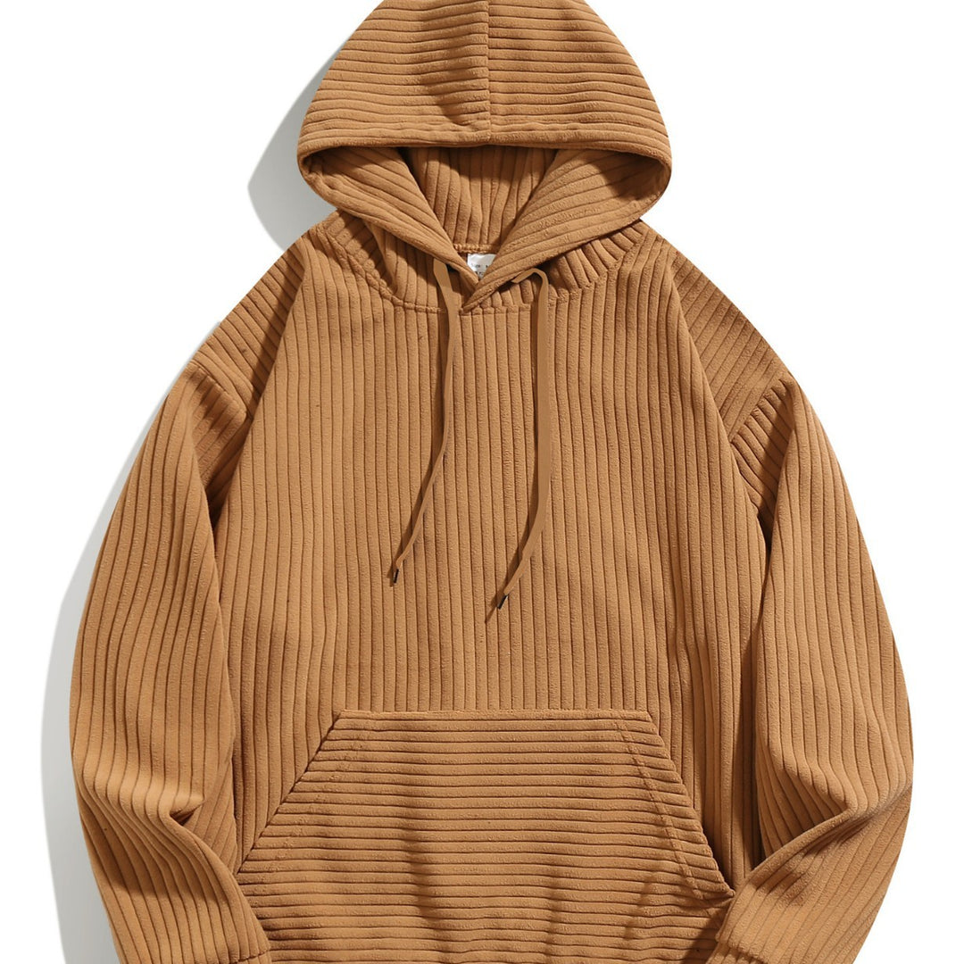 Herren Kapuzenpullover mit strukturiertem Rippstoff Aliams