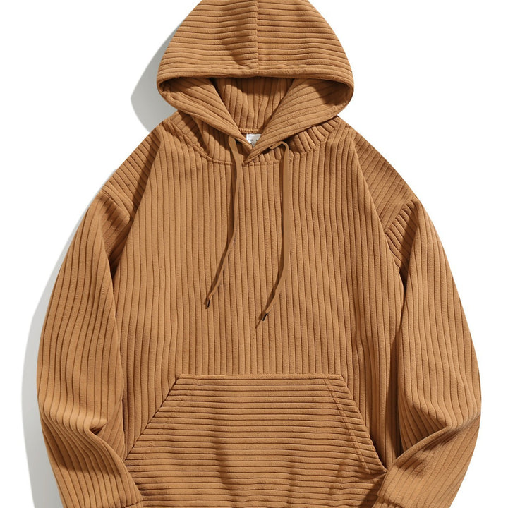 Herren Kapuzenpullover mit strukturiertem Rippstoff Aliams