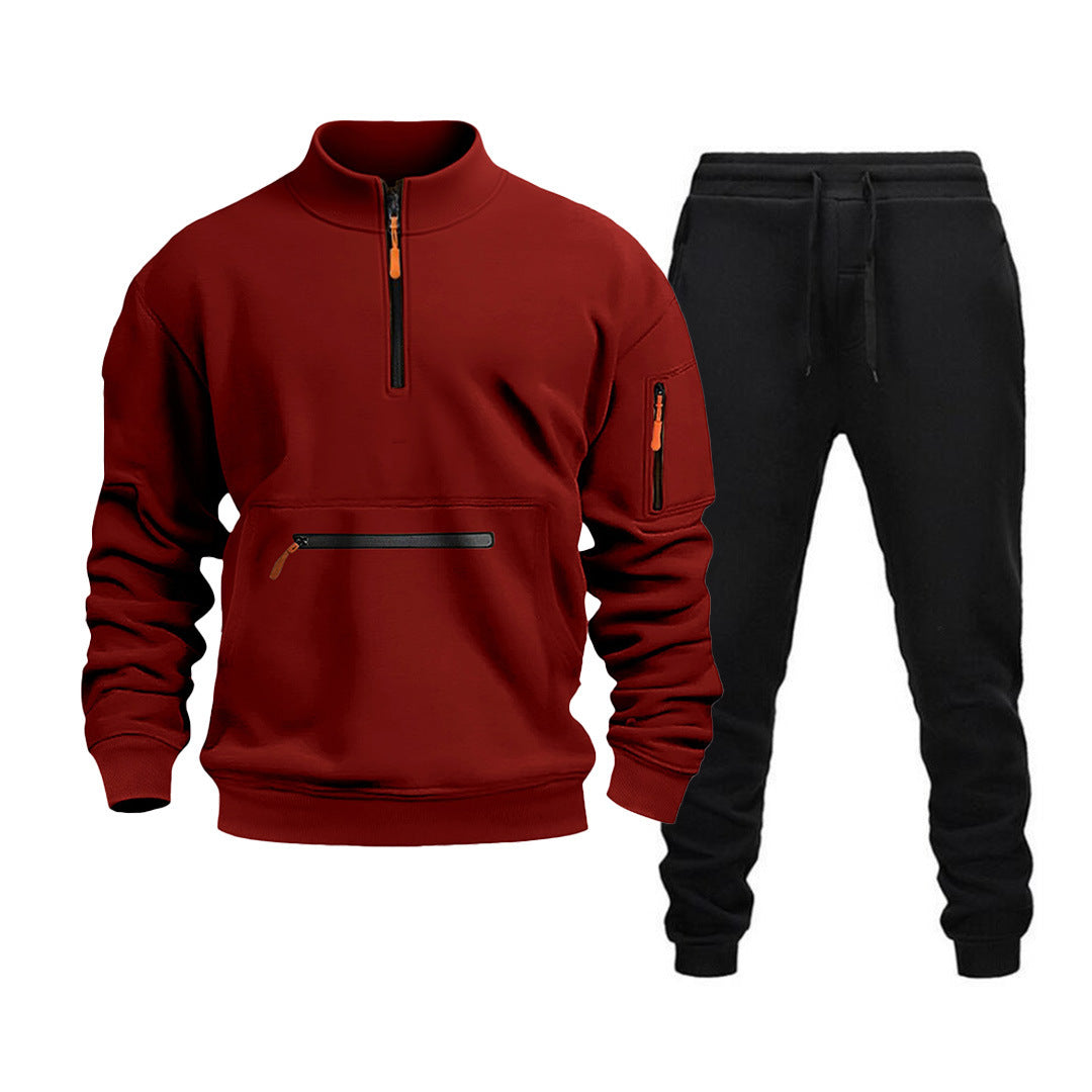 Herren Sportliches Sweatshirt und Jogginghose Set Aliams