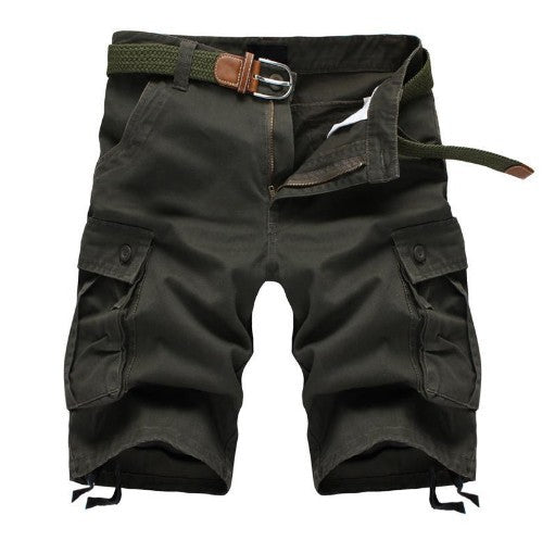 Herren Cargo-Shorts mit vielseitigen Taschen und verstellbarem Bund Aliams