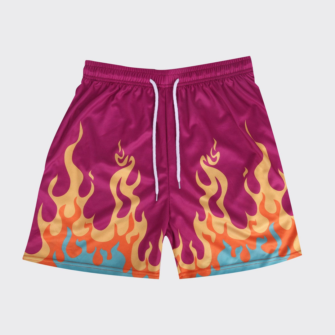 Herren Schwimmshorts mit Flammendetails Aliams
