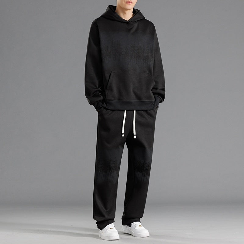 Herren Freizeit-Loungewear-Set mit entspannter Passform und kreativen Baum-Print Aliams