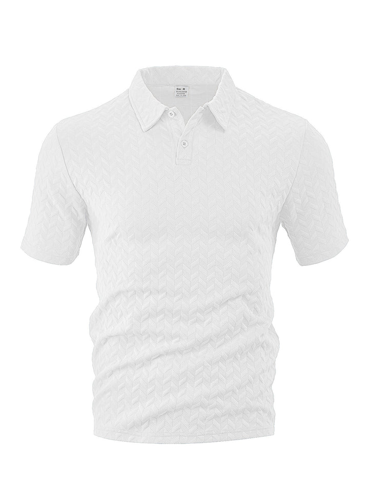 Herren Poloshirt mit strukturiertem Obermaterial und modernem Schnitt Aliams