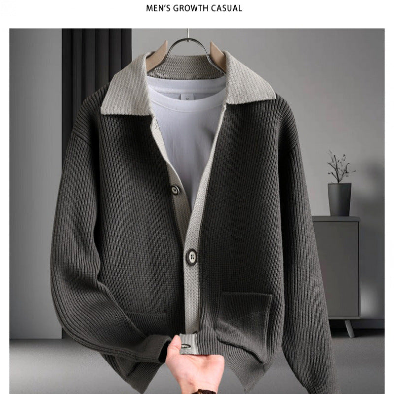 Damen entspannte Strickjacke mit innovativem Schnitt und praktischen Taschen Aliams