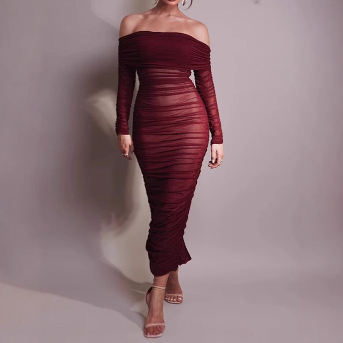 Damen Elegant geschnittenes Wickelkleid Aliams