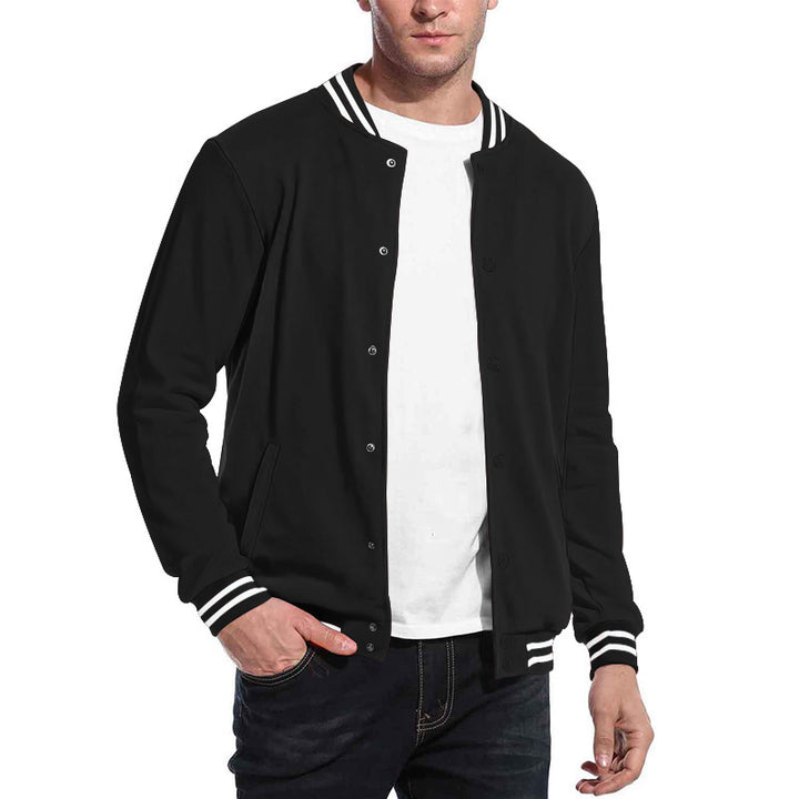 Herren sportliche Sweatjacke mit eleganten Kontrasten und praktischen Taschen Aliams