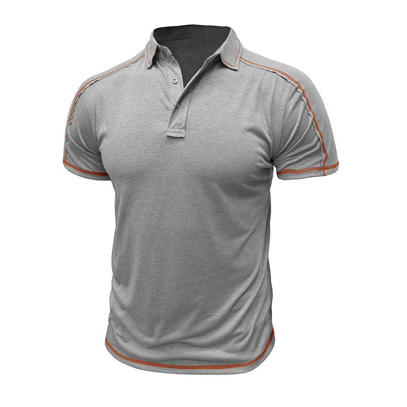Herren Sportliches Poloshirt mit Kontrastnähten Aliams