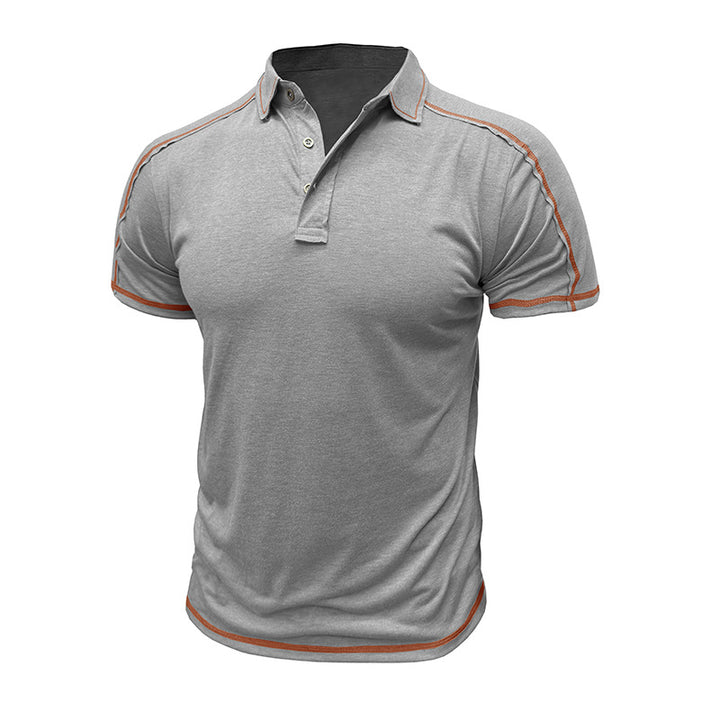 Herren Sportliches Poloshirt mit Kontrastnähten Aliams